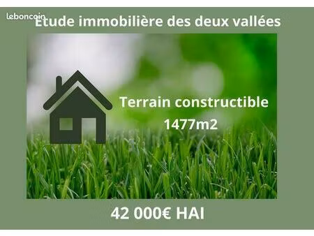 terrain 1477 m² mont notre dame