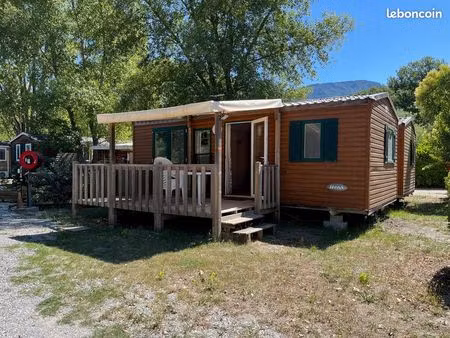 mobil home 2 chambres dans le verdon – camping la célestine