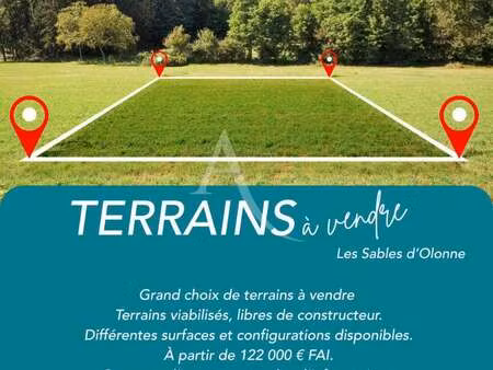 vente terrain aux sables-d'olonne (85100) : à vendre / 305m² les sables-d'olonne