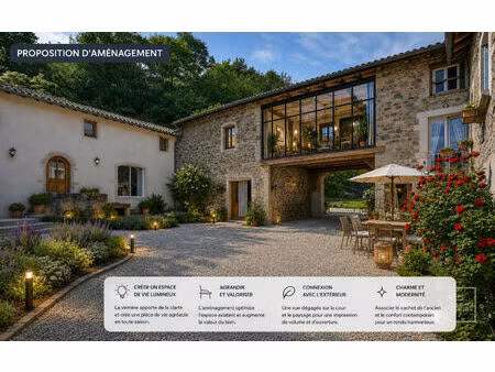 ferme et gite sur plus de 3 hectares de prairie  possible 5 hectares