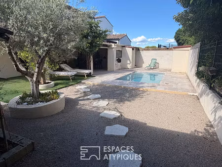 appartement rénové avec jardin privatif et piscine sans vis-à-vis