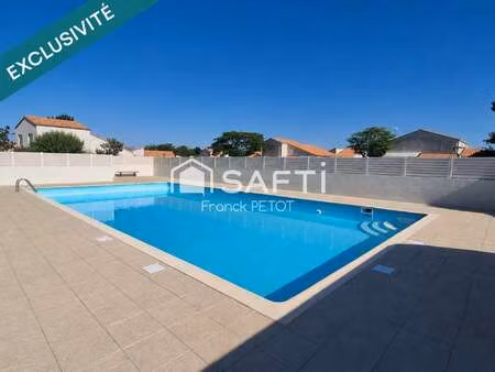 vente maison piscine à saint-vincent-sur-jard (85520) : à vendre piscine / 46m² saint-vinc