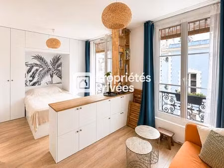 75011 - coup de coeur - studio rénové + meublé - quartier charonne