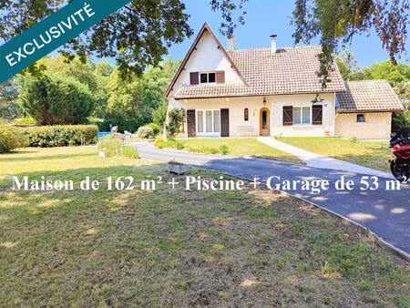 pavillon t6  piscine  pompe à chaleur  garage 53m²