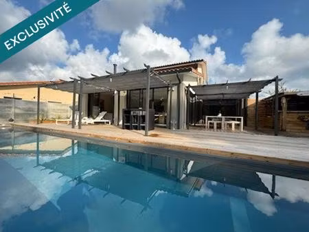 maison contemporaine 4 chs  piscine  grand terrain