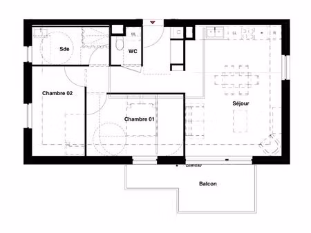 à louer appartement 64 m² – 616 € |marange-silvange