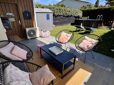 aux portes de lyon ! superbe t2 + rez-de-jardin 90m2