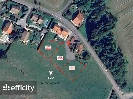 terrain - 853 m²