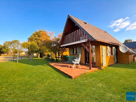 chalet avec vue sur l'étang à cabourg