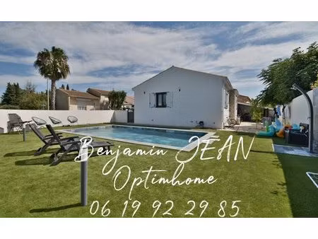 à vendre – maison de plain-pied entièrement rénovée avec piscine – sérignan (34)