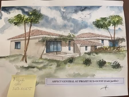 terrain pour 2 habitations avec permis accorde