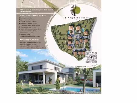 vente maison 4 pièces 88m2 peyrins 26380 - 331800 € - surface privée
