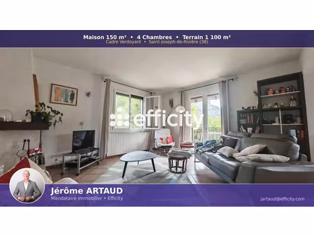 vente villa 6 pièces 153 m² à saint-joseph-de-rivière (38134)  315 000 €