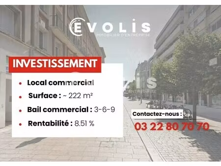 vente commerce amiens 80000 222m²