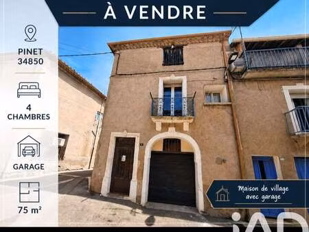 vente maison à pinet (34850) : à vendre / 75m² pinet