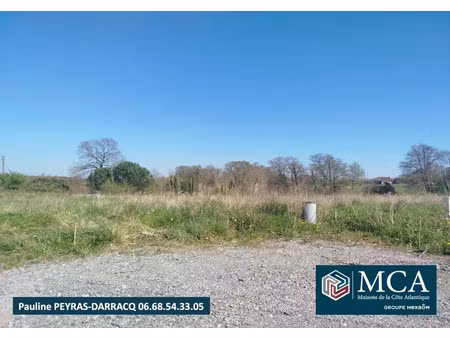 vente terrain 600 m² pomarez (40360)