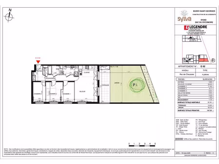 spacieux appartement 4 pièces en rez-de-jardin avec grande terrasse et jardin privatif