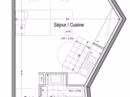 châteaufort – studio avec balcon dans résidence réhabilitée