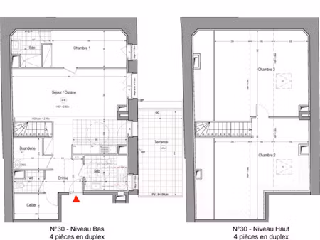 châteaufort – appartement t4 en duplex avec terrasse dans résidence réhabilitée