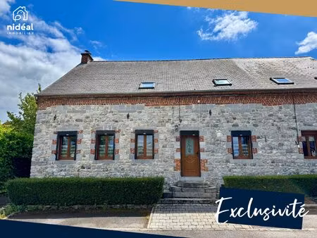 magnifique maison type 'avesnoise' avec grange.