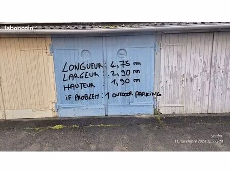 box à louer dans résidence sécurisé