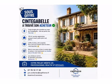vente maison 4 pièces 102 m² cintegabelle (31550)