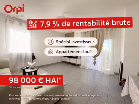 vente appartement 3 pièces 65 m² toulouse (31100)