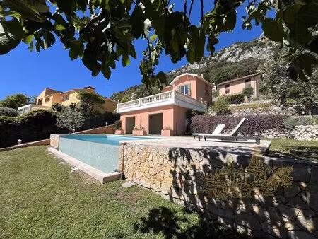 la turbie : maison  piscine  vue mer