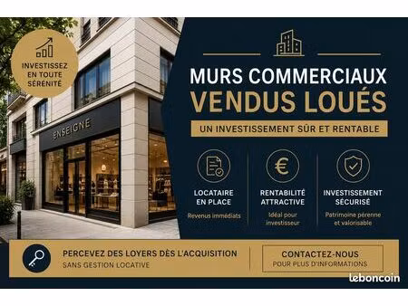 local commercial vendu loué