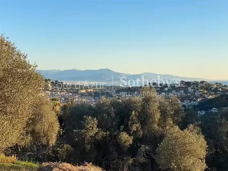 terrain avec vue sur mer vallauris - 1572m²