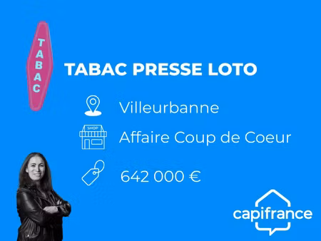 fonds de commerce à vendre villeurbanne 95m2 642 000€