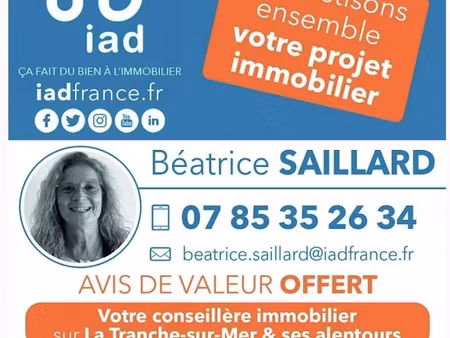 vente locaux professionnels 0 pièces 53 m² à la tranche-sur-mer (85360)  80 000 €