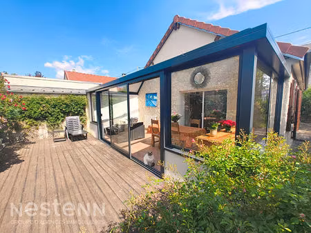 maison plain pied ermont 5 pièce(s) 82m² avec véranda  terrasse  jardin  cave et garage