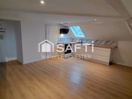 appartement t2 duplex renove avec jardin et place de parking