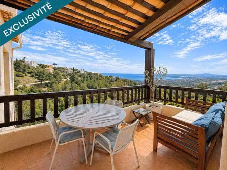 3 pièces terrasse vue mer panoramique – piscine – tennis
