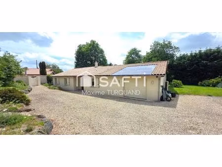 maison de caractère de plain-pied  157m²  3 chambres  garage + terrain xl.