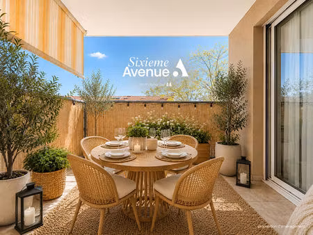 appartement mouans sartoux 3 pièces 64 m²  terrasse + double stationnement