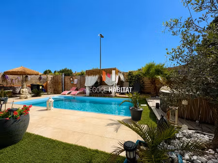 villa t4 avec piscine à vendre - lunel-viel  terrain de 301