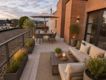 appartement penthouse centre schoten avec terrasse