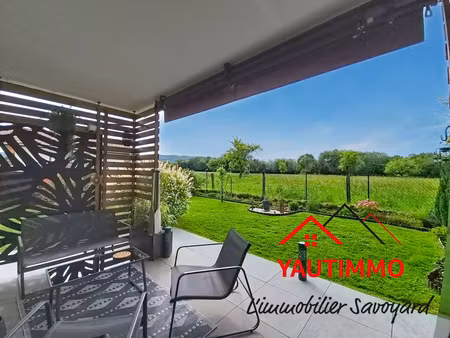 appartement t2 en rez-de-jardin avec garage et parking à amancy