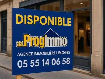 vente commerce limoges 87000 20m²