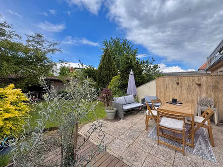 maison de ville familiale t6 (157 m²) avec jardin  terrasse et garage à terville