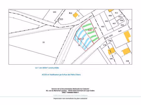 terrain prouvais 600 m2 - hors lotissement