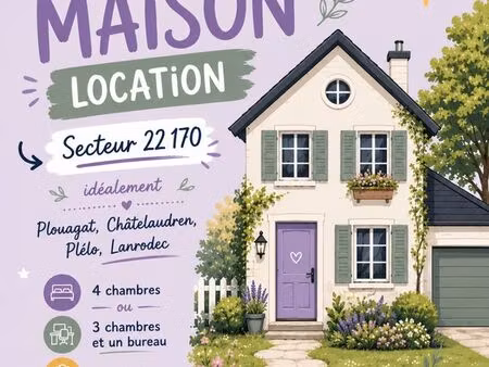 recherche recherche maison 4 chambres secteur 22170