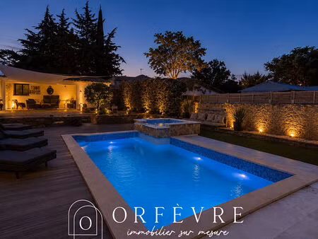 villa teyran meublée avec piscine 3 chambres