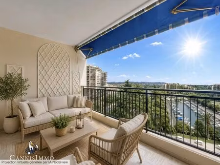 mandelieu cannes marina 3p vue mer cave parking