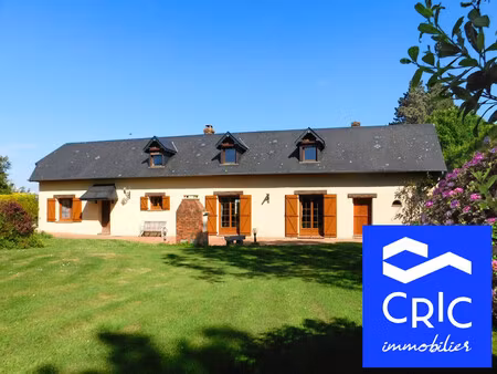 cauville-sur-mer longère 140m2 sur parcelle paysagée 1454m2