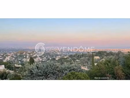 super cannes deux villas a construire sur terrain vue mer permis purge a vendre