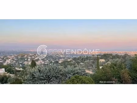 super cannes deux villas a construire sur terrain vue mer permis purge a vendre