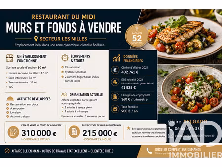 vente boutique/local commercial 80 m²